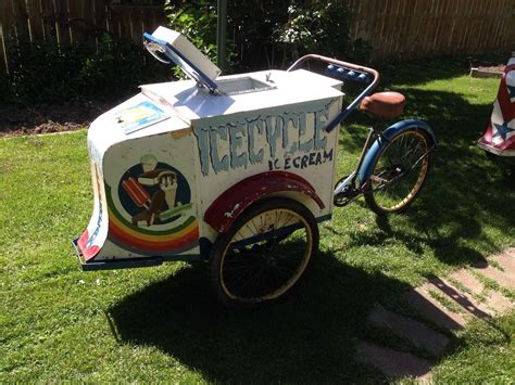 Vintage Acorn Ice Cream Tricycle Cart Bicycle Bike Vending Vendor